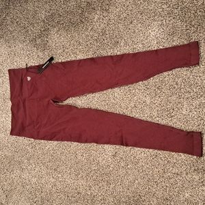 Forever 21 activewear seamless highrise leggings maroon small